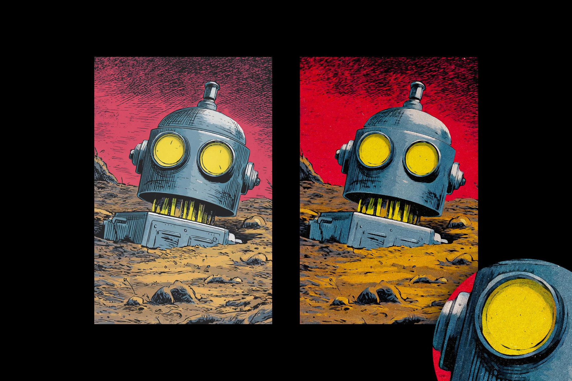 Retro Oil Paint Template