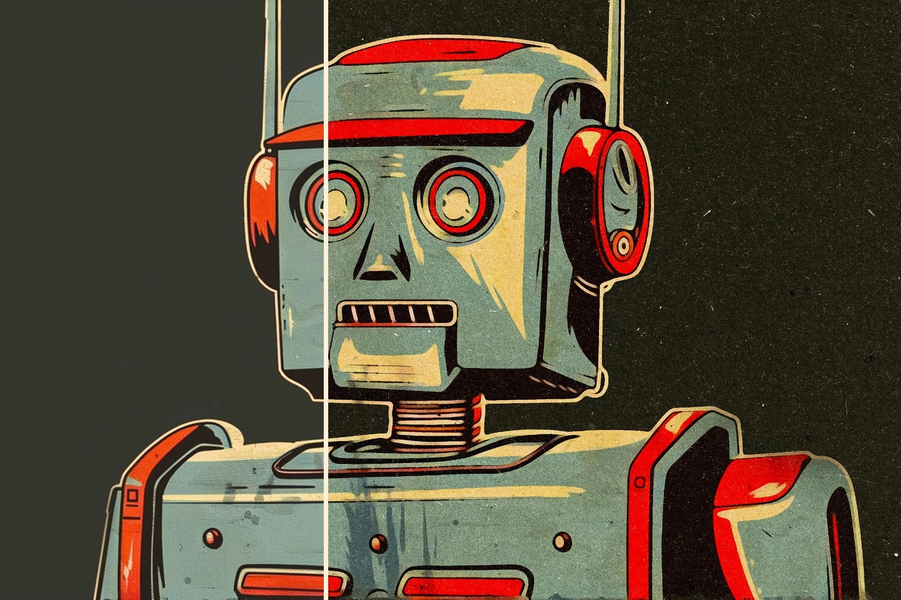 Retro Oil Paint Template