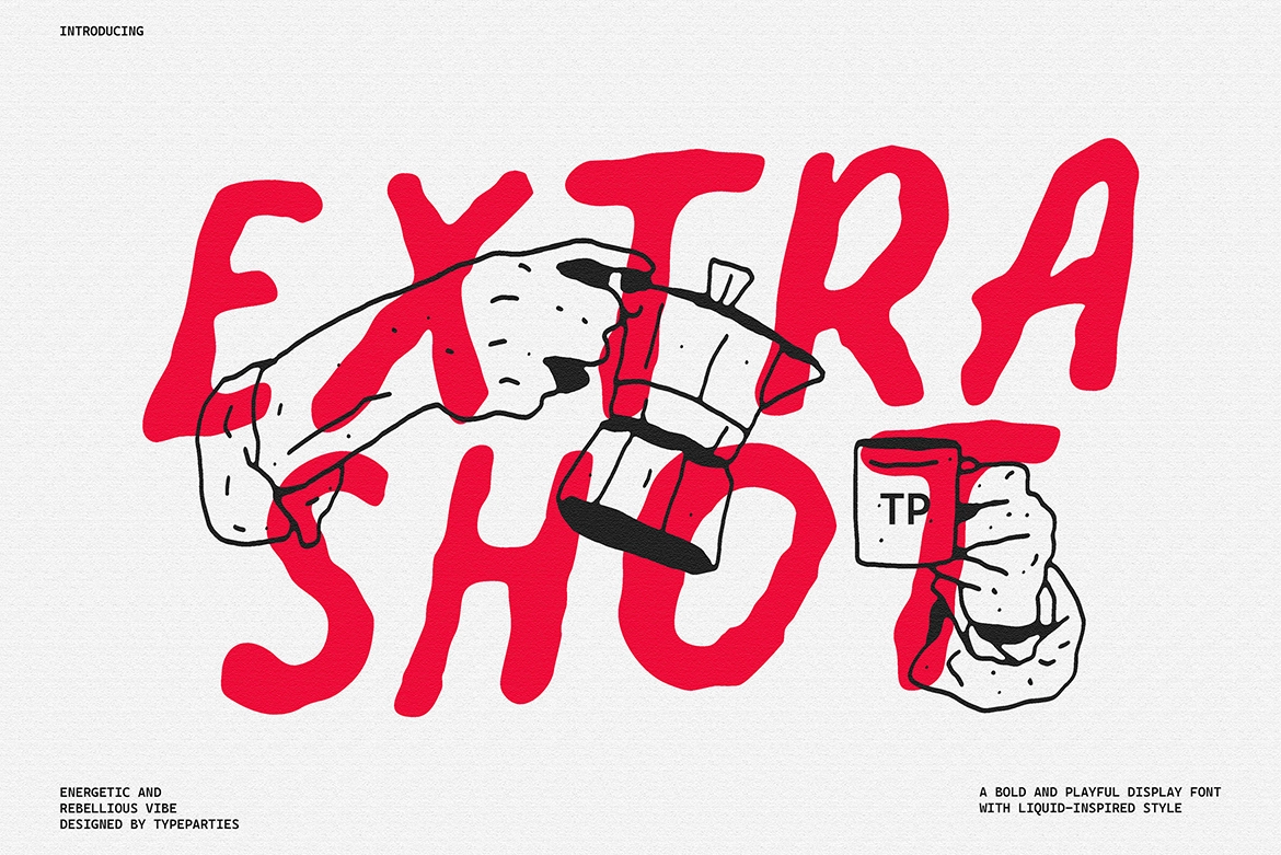 SaltedButter - Organic Brush Font