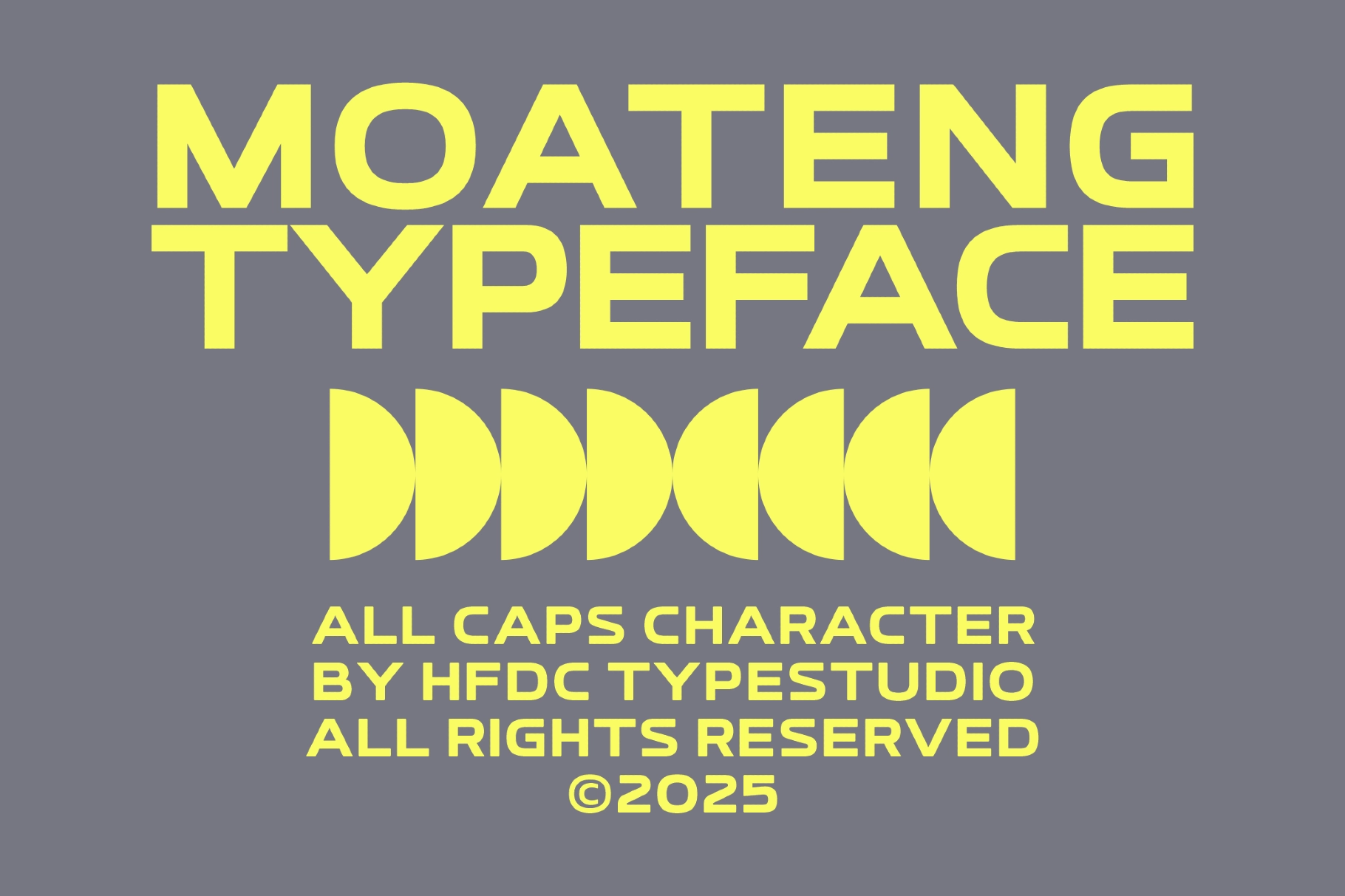 Moateng - Modern All Caps Display Font