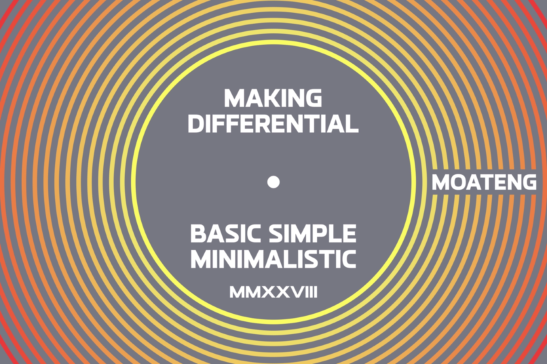 Moateng - Modern All Caps Display Font