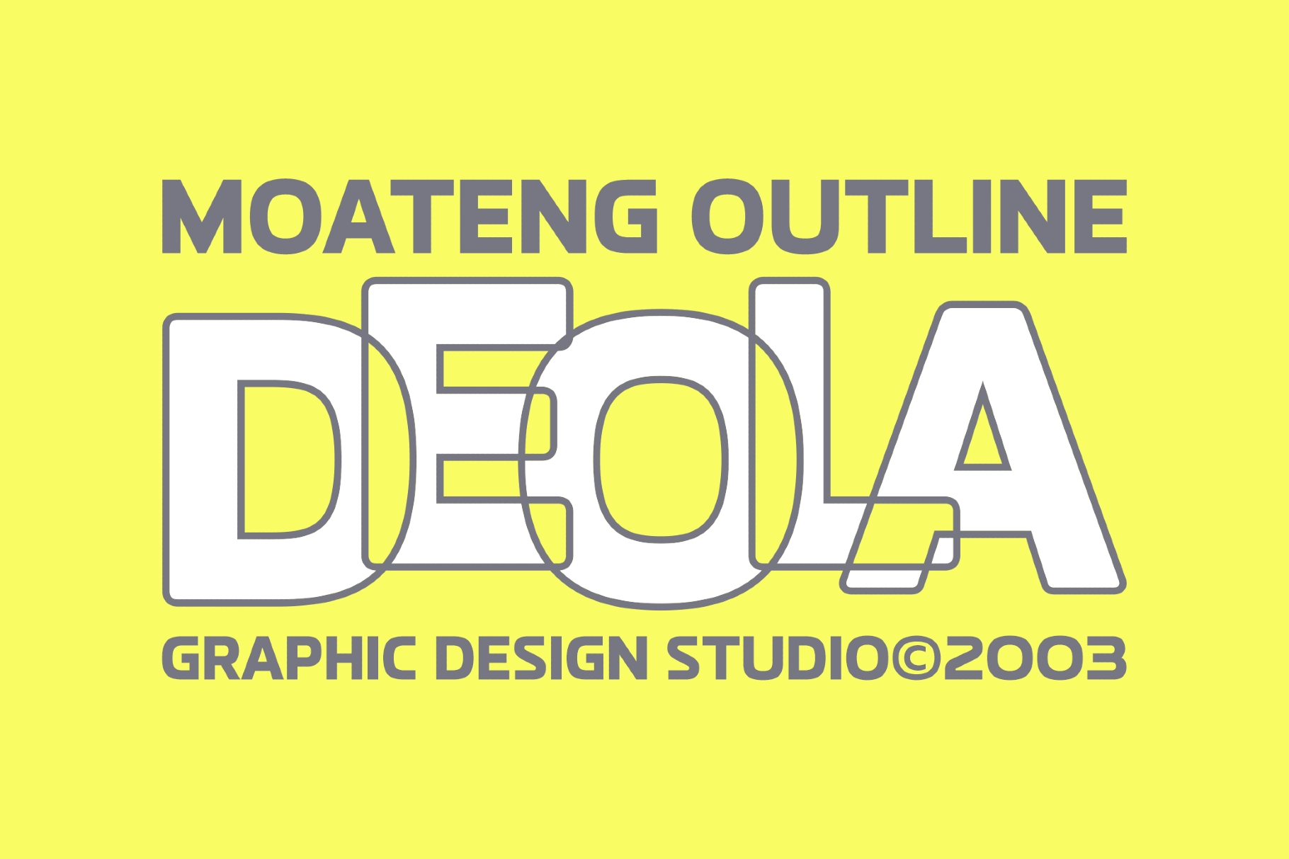 Moateng - Modern All Caps Display Font