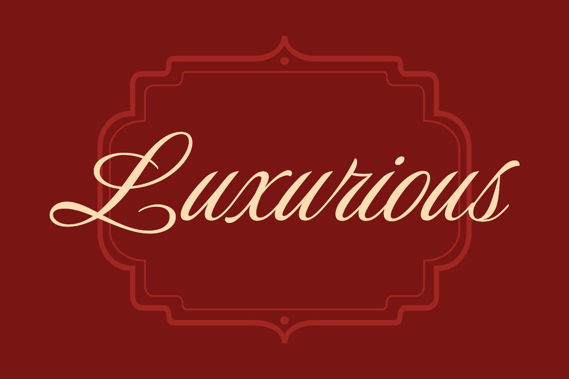 Luxurious Calligraphy Font