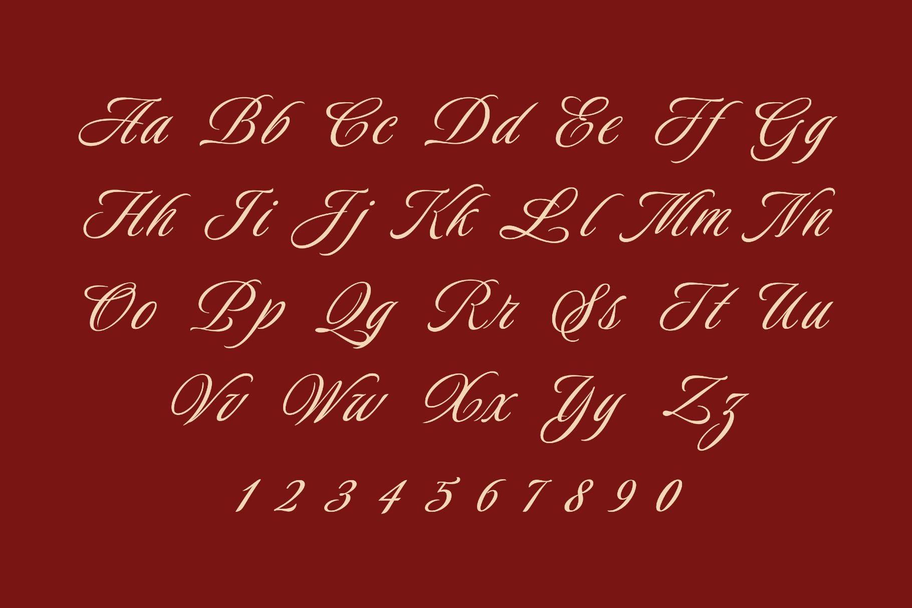 Luxurious Calligraphy Font