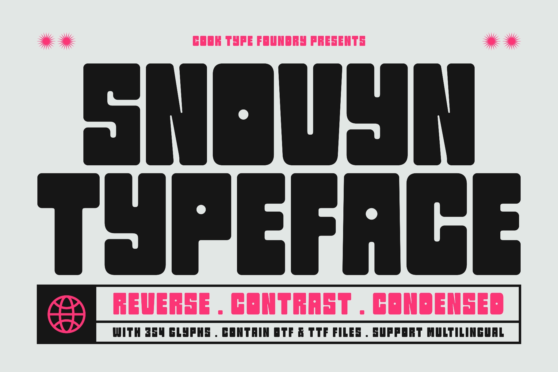 Snovyn - Bold Geometric Display Font