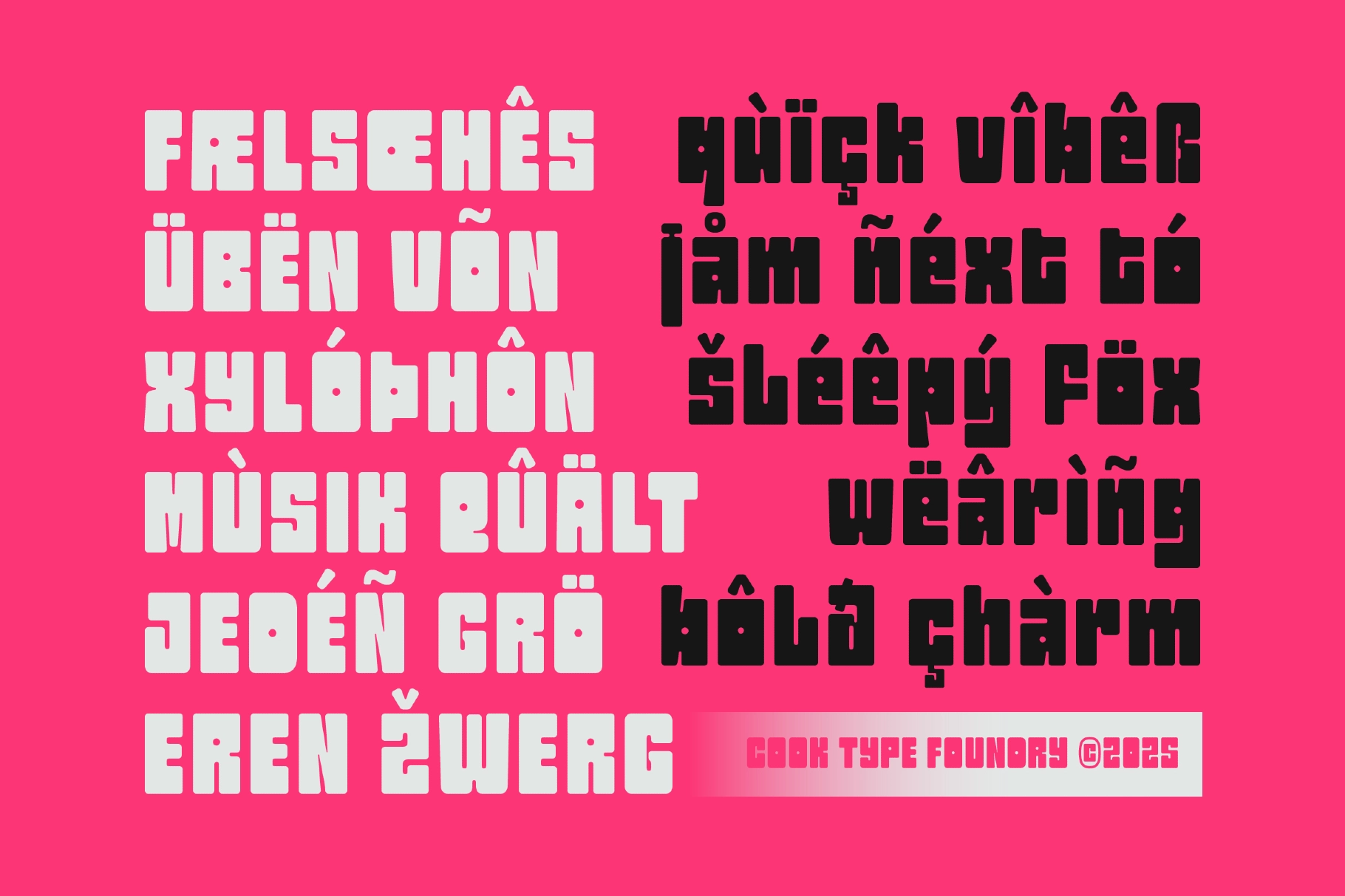 Snovyn - Bold Geometric Display Font