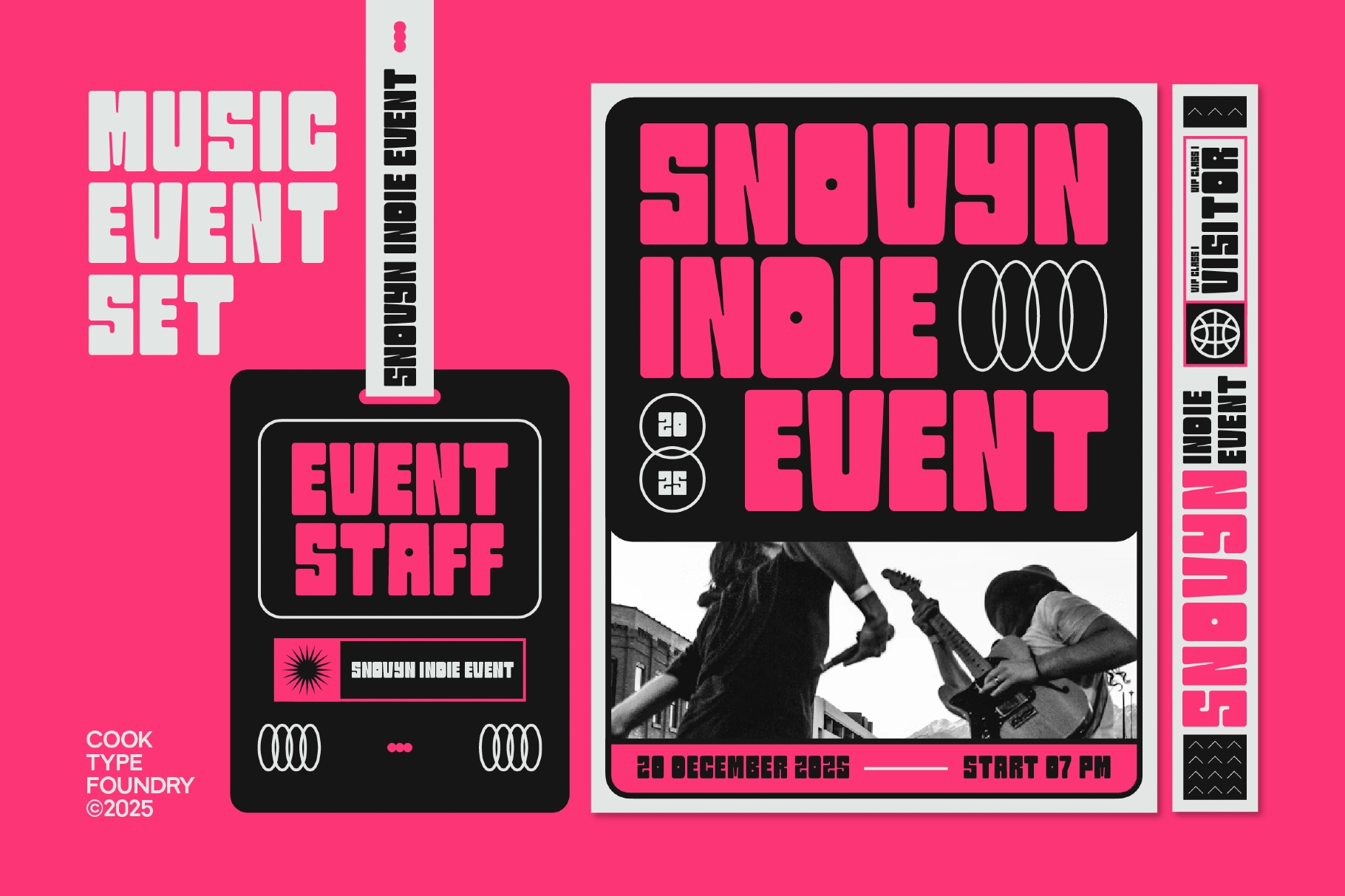 Snovyn - Bold Geometric Display Font