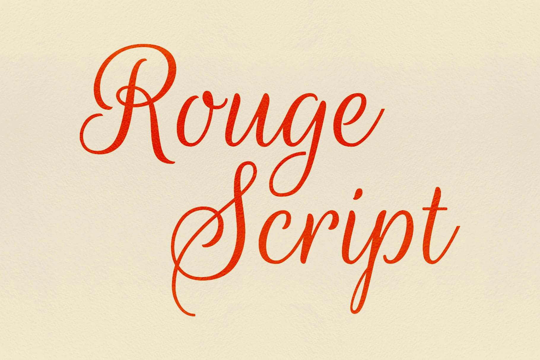 Rouge Script Font