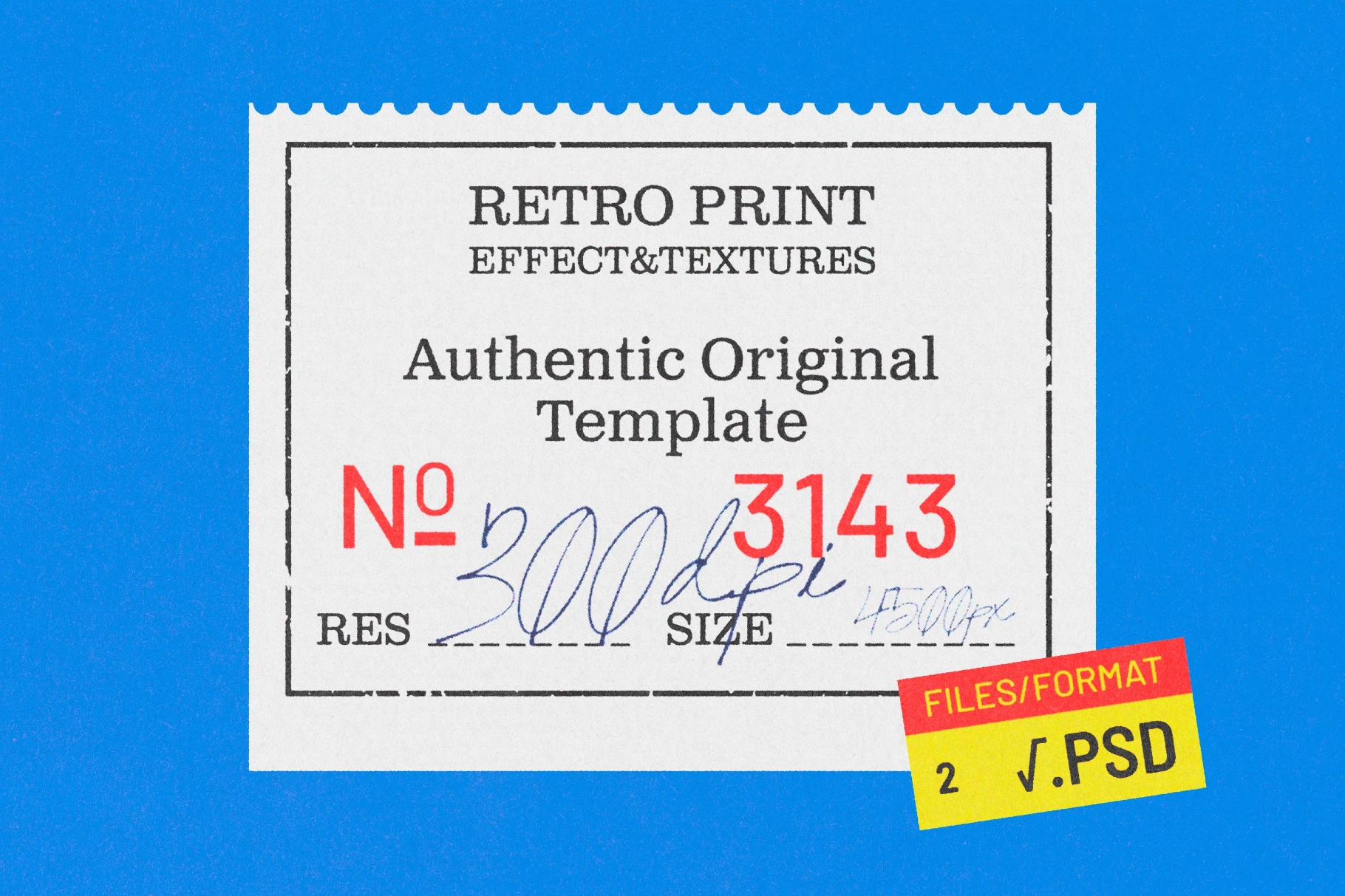 Retro Print Authentic Template