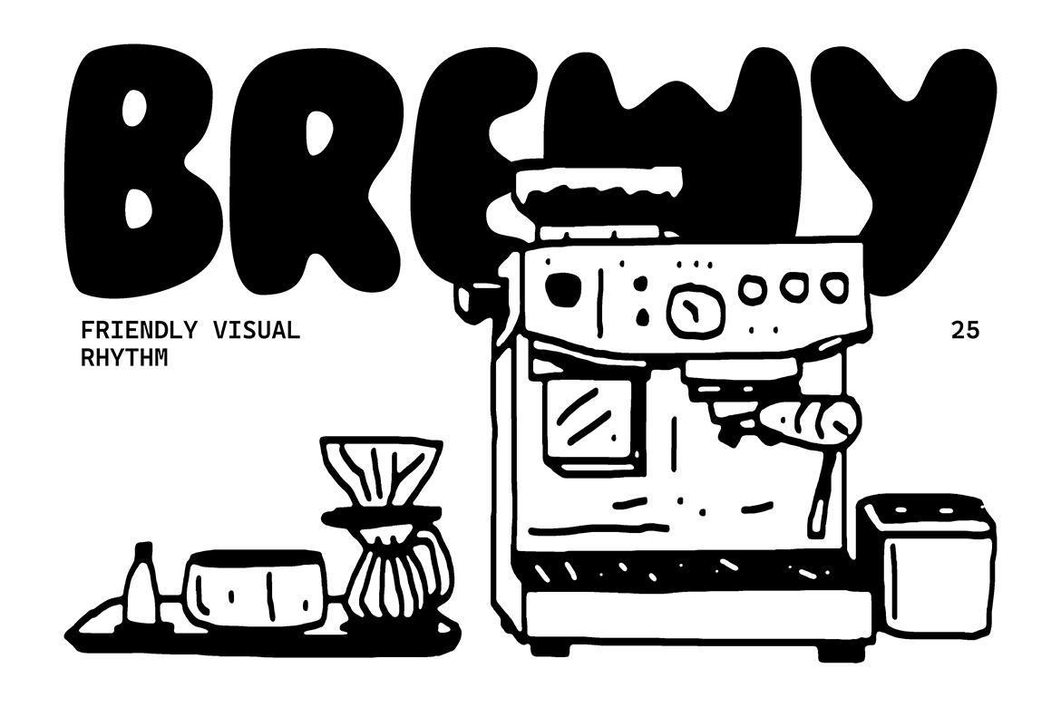 Bloomeries - Rounded Bubble Display Font