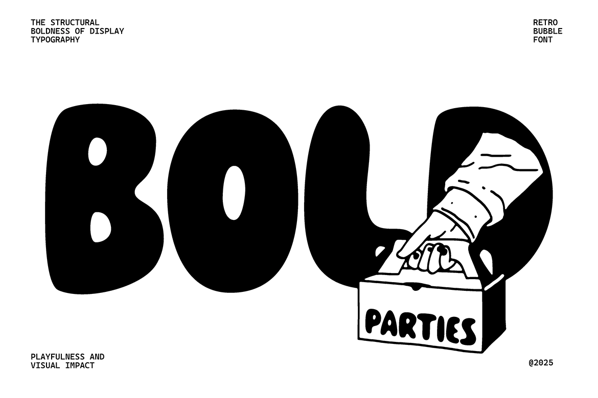 Bloomeries - Rounded Bubble Display Font