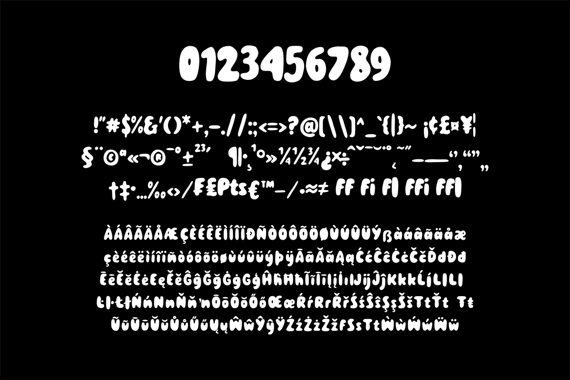 Bloomeries - Rounded Bubble Display Font