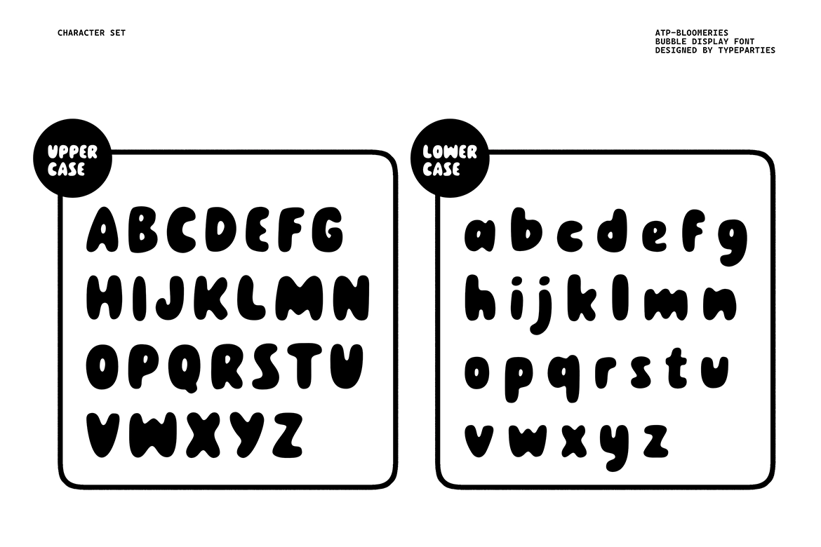 Bloomeries - Rounded Bubble Display Font