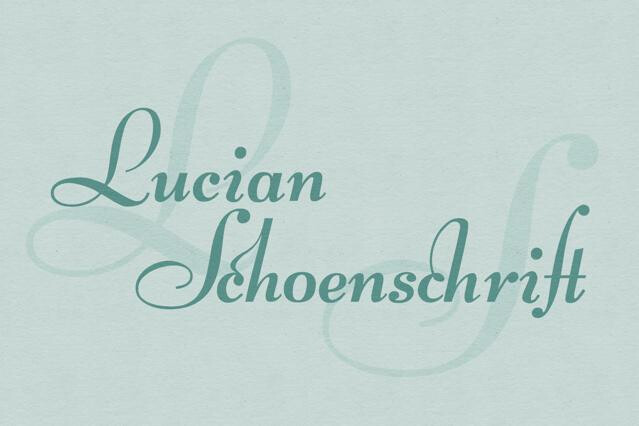 Lucian Schoenschrift Font
