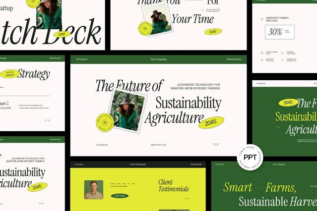 Agriculture Technology Pitch Deck Powerpoint