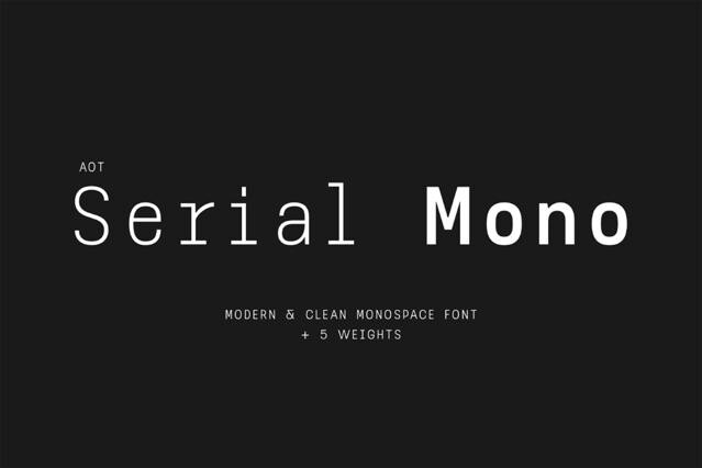 AOT Serial Mono - Modern Monospaced Font
