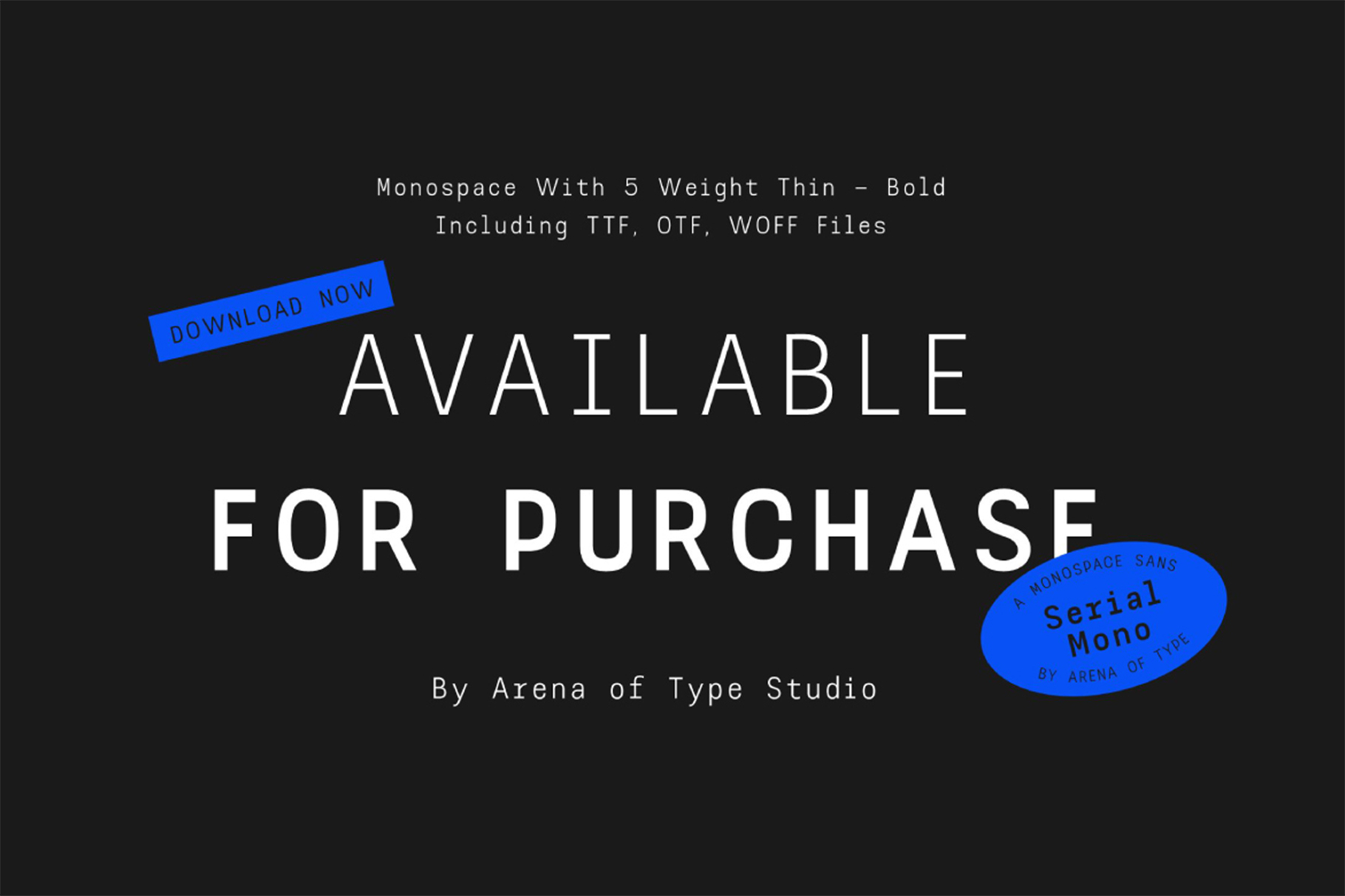 AOT Serial Mono - Modern Monospaced Font