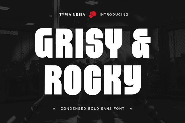 Grisy & Rocky - Condensesd Bold Sans Font