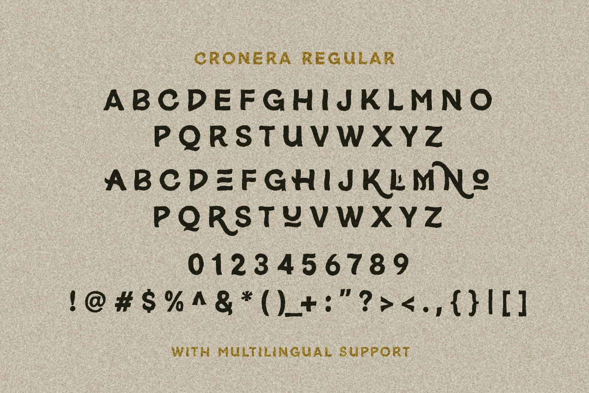 Cronera - Vintage Display Font