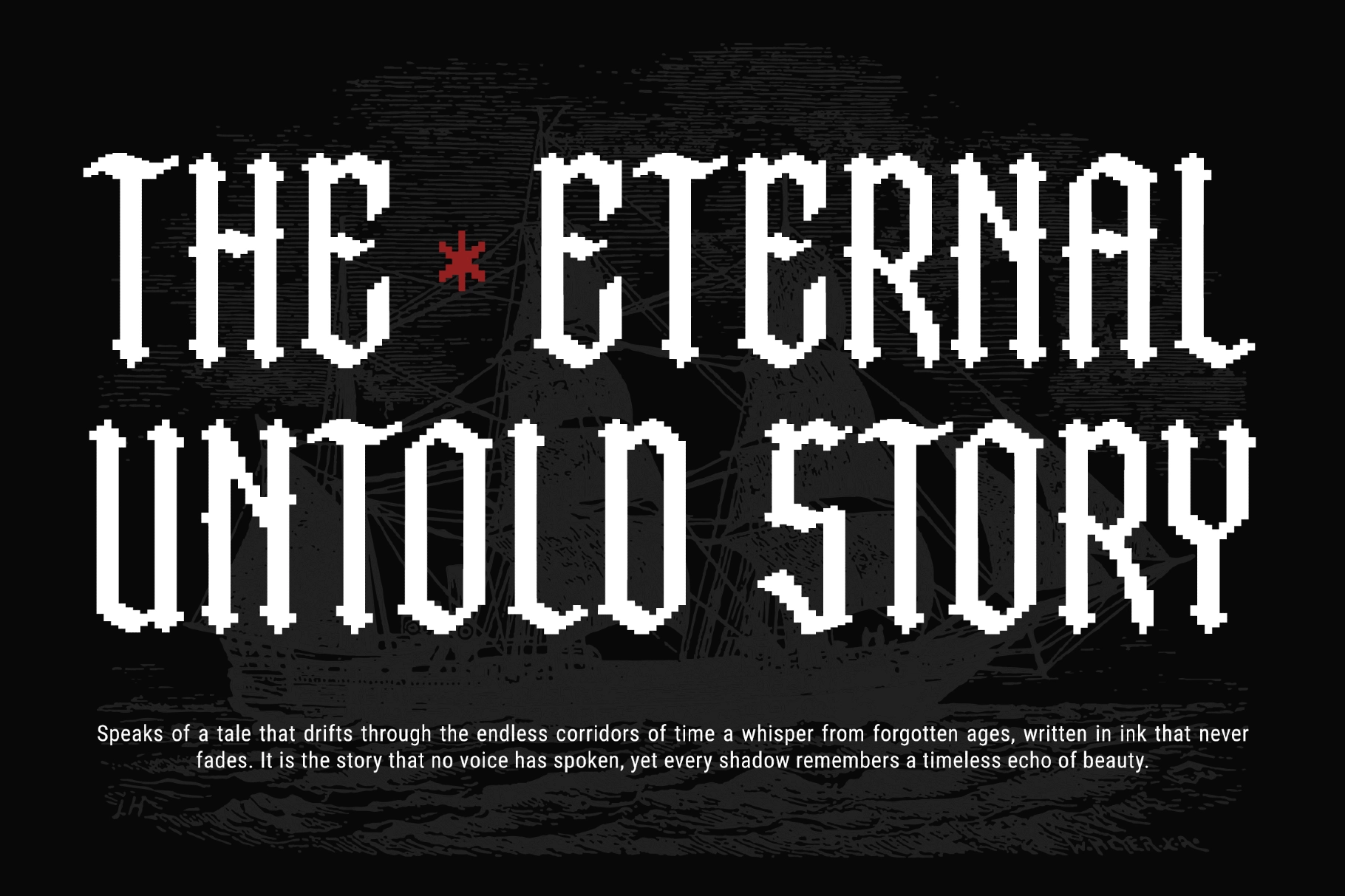 Gameback - Retro Gothic Pixel Typeface