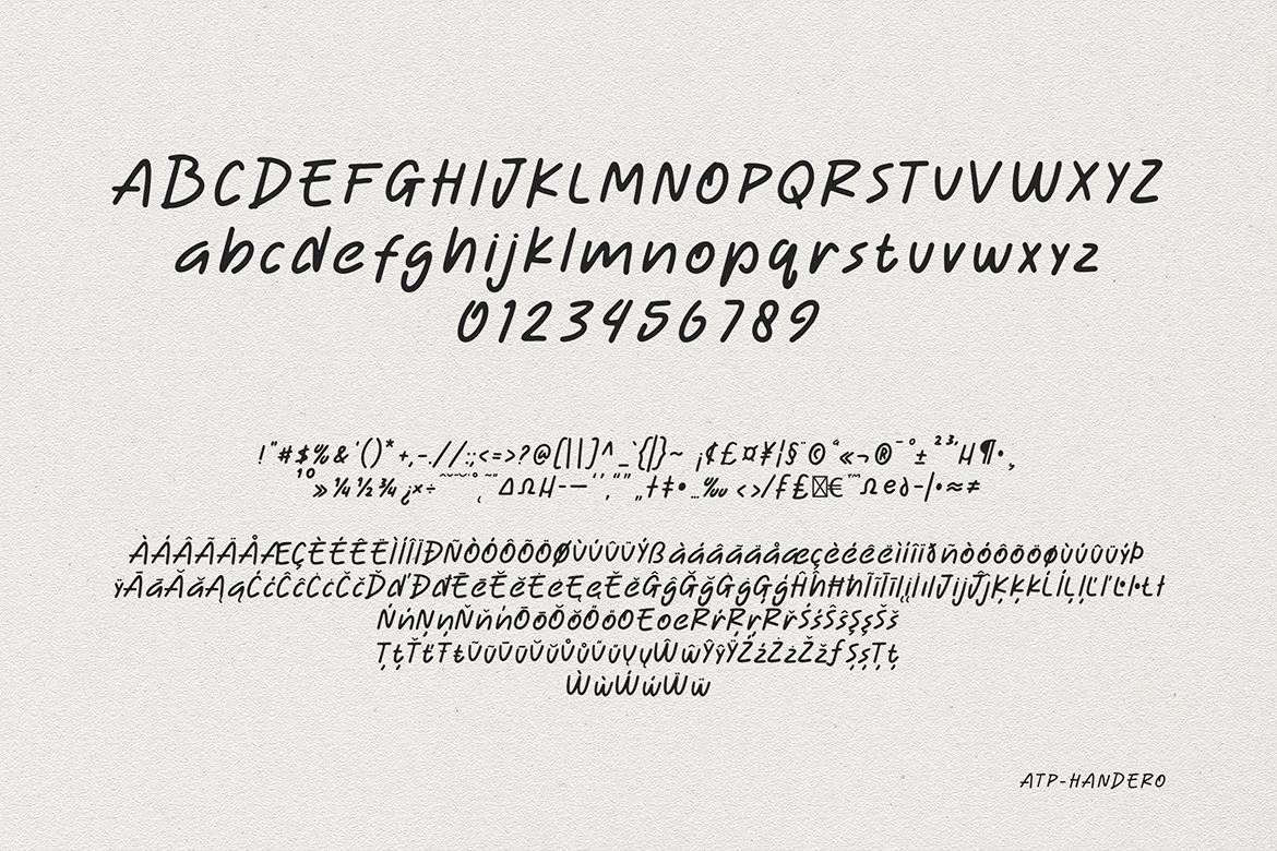 Handero - Expressive Handwritten Display Font