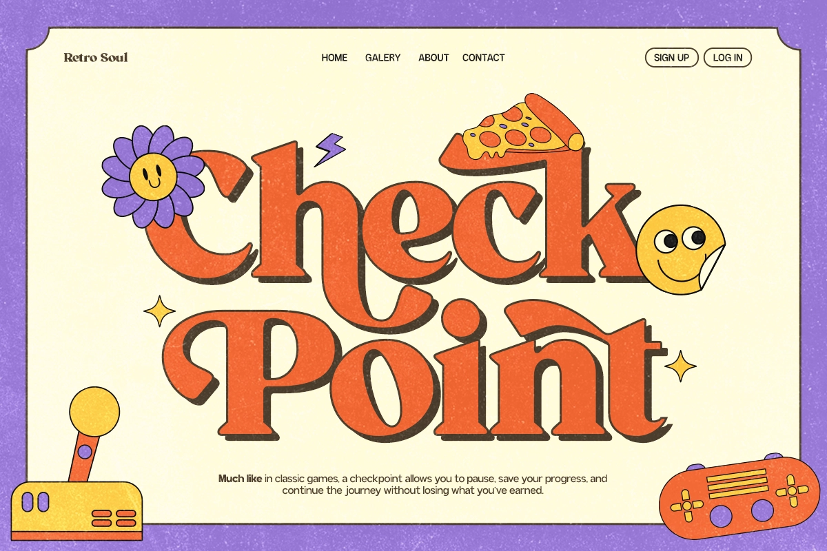 GC Milky Shine – 80’s Club Retro Serif