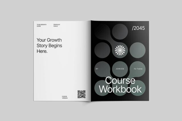 Creative Course Workbook InDesign Template