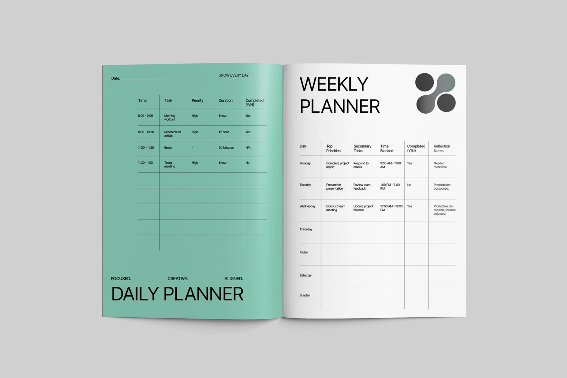 Creative Course Workbook InDesign Template