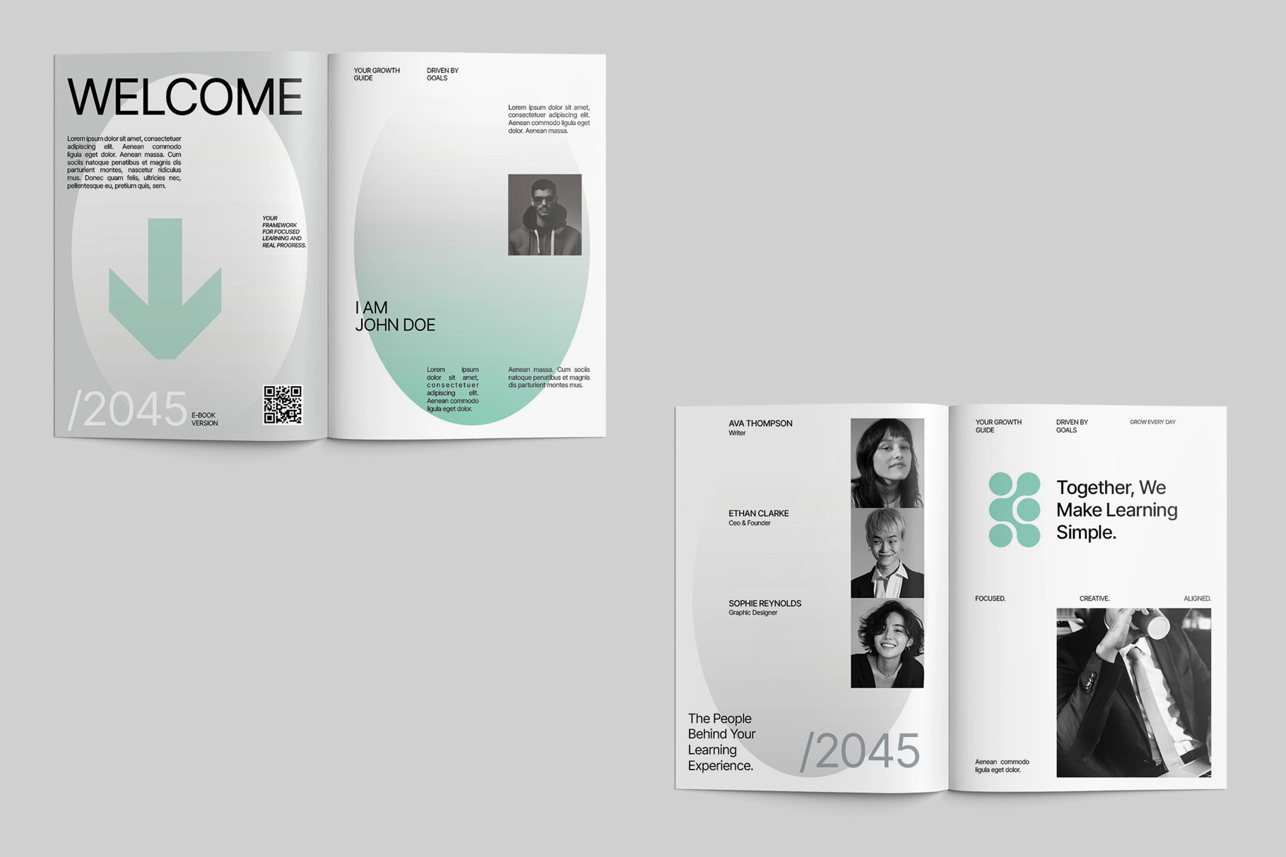 Modern Creative Course Workbook Word Template