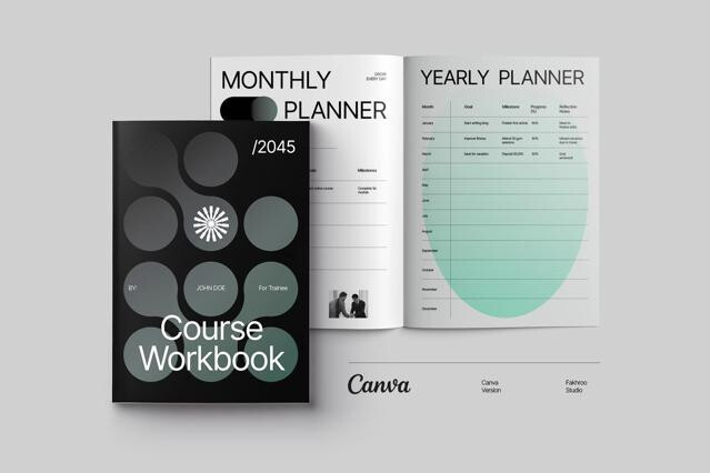 Canva Template - Creative Course Workbook