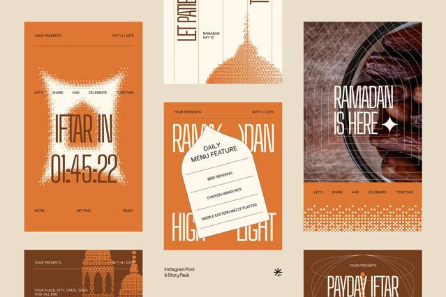 Ramadan Event Instagram Pack (AI, EPS, PSD)