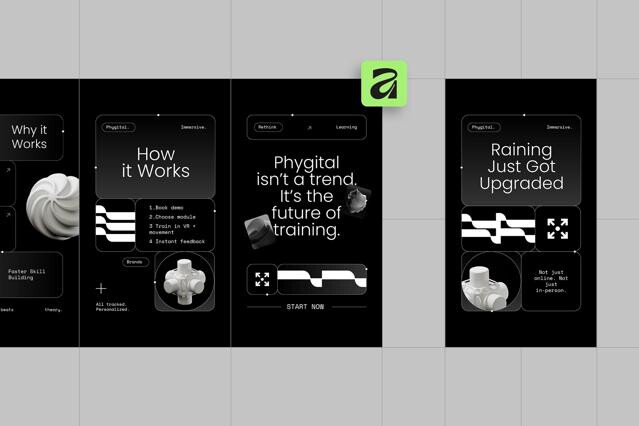 Futuristic VR Tech Instagram for Affinity Template