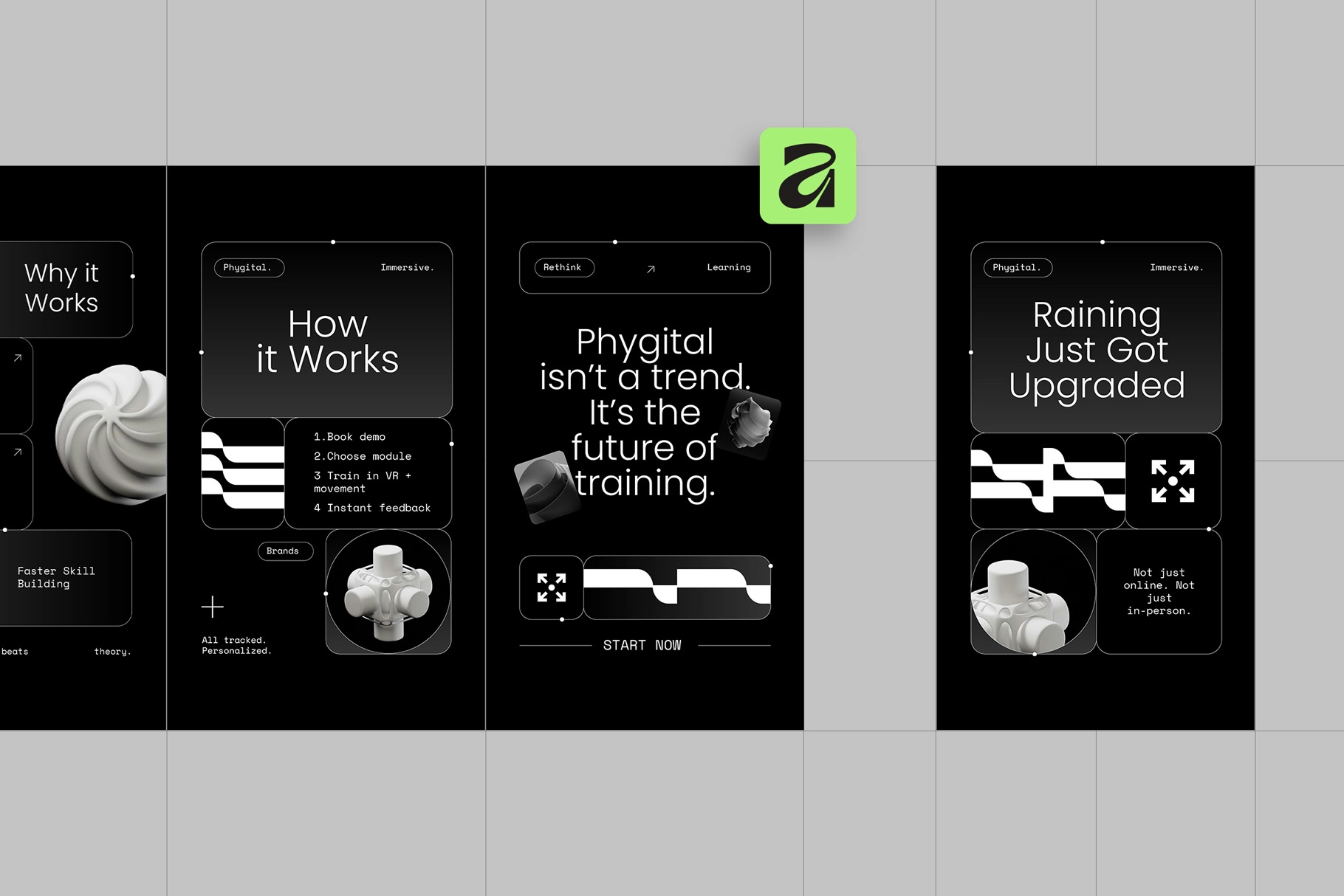 Futuristic VR Tech Instagram for Affinity Template