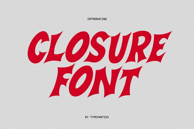 Closure - Sharp Dynamic Font