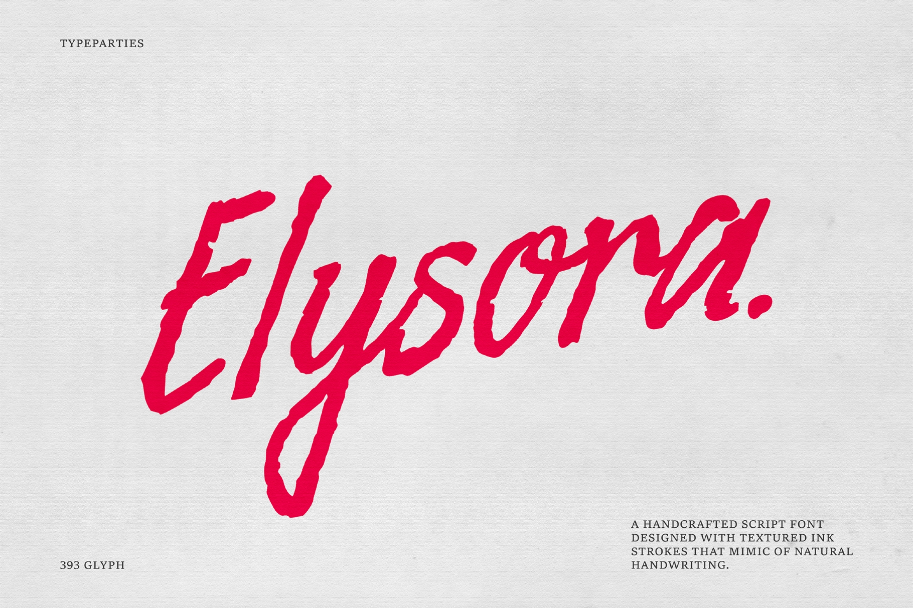 Elysora - Rough Script Font