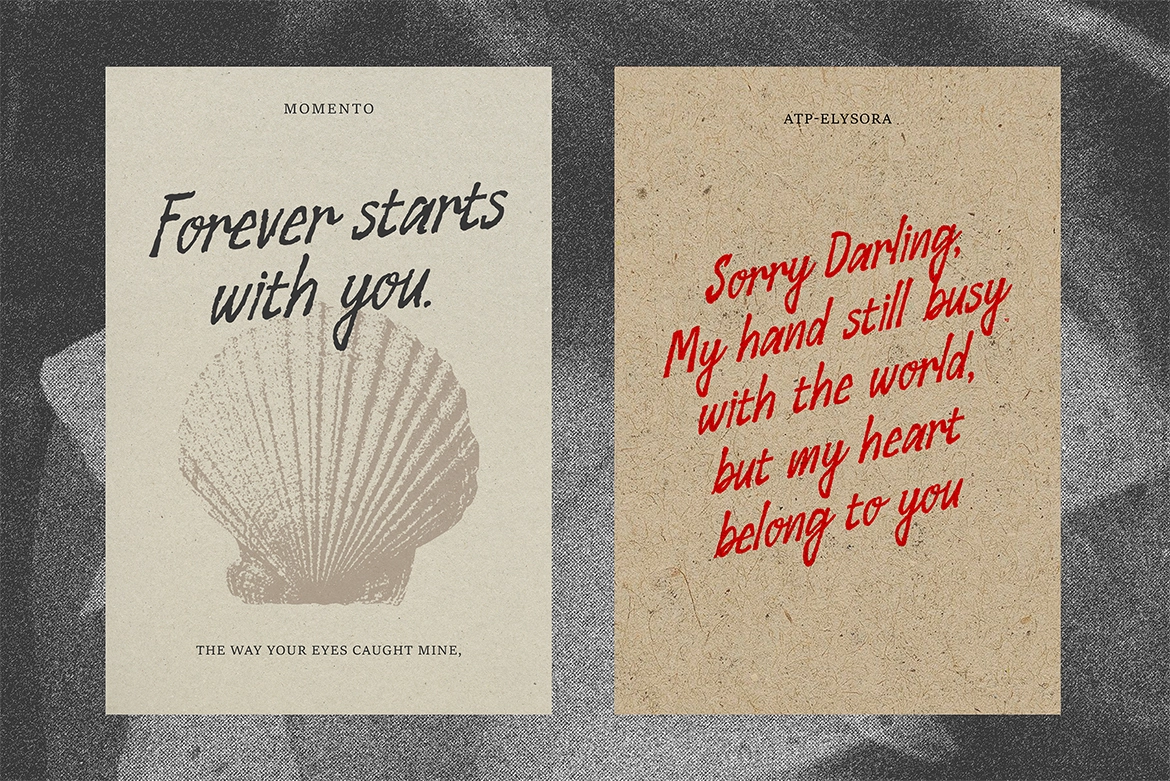 Elysora - Rough Script Font