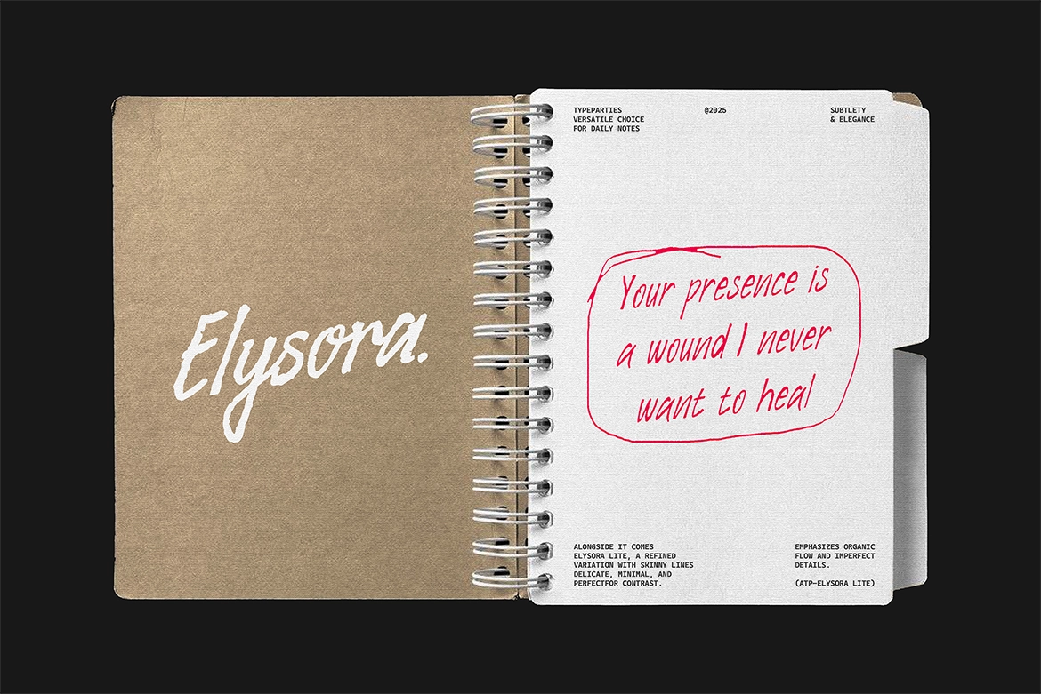 Elysora - Rough Script Font