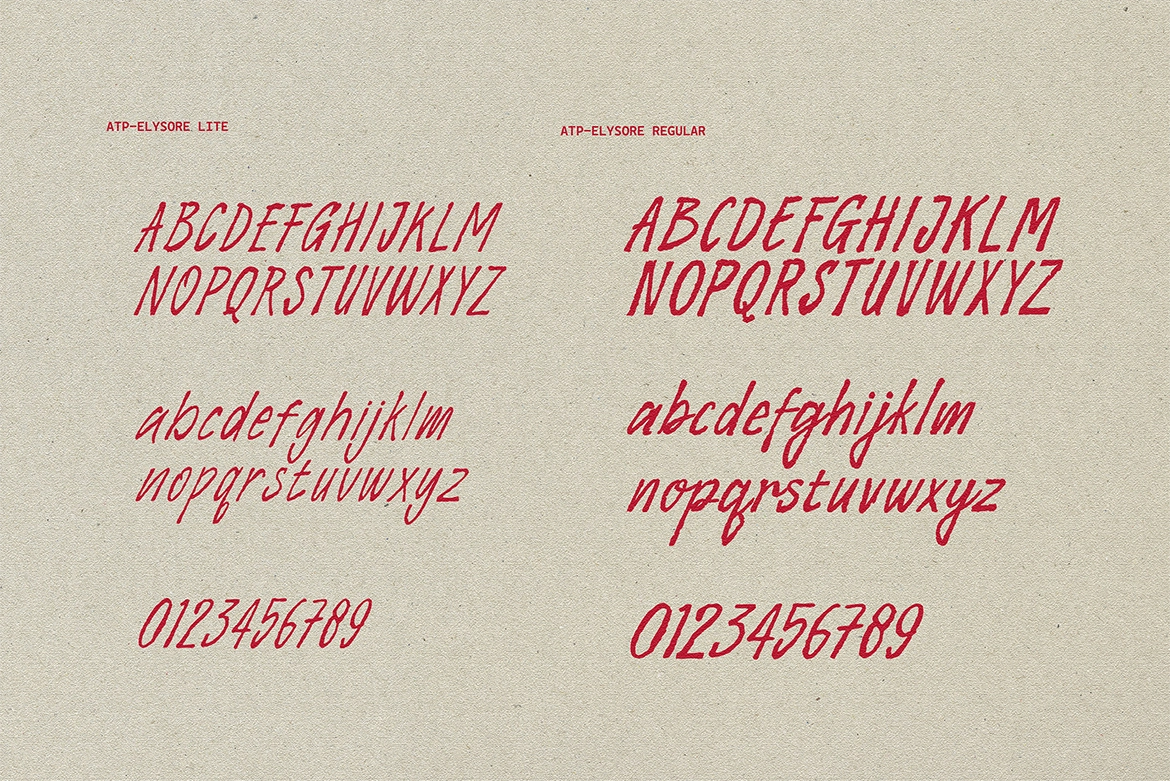 Elysora - Rough Script Font