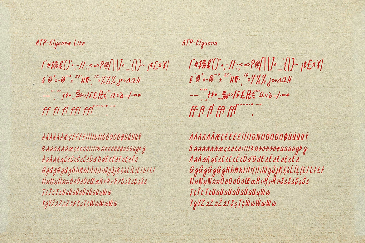 Elysora - Rough Script Font