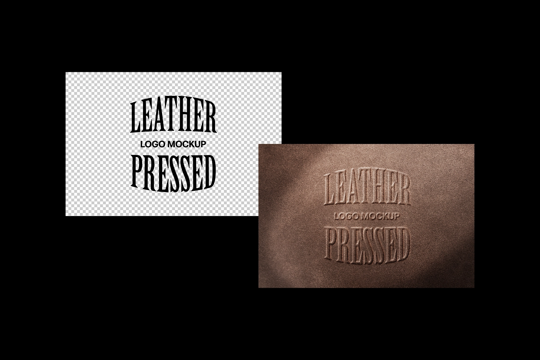 Leather Embossed Effect Mockup