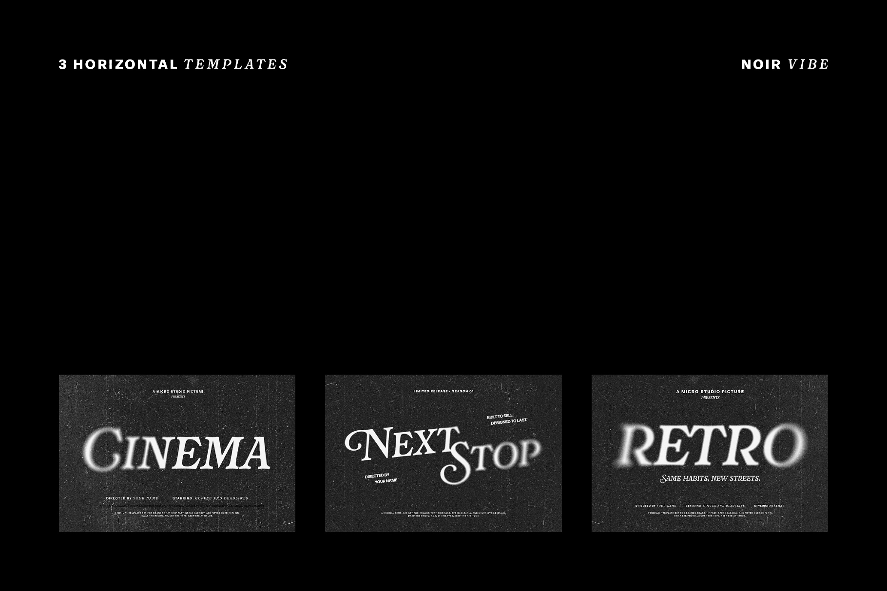 Old Cinema Text Effects
