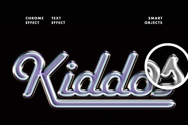 Original Chrome Text Effect