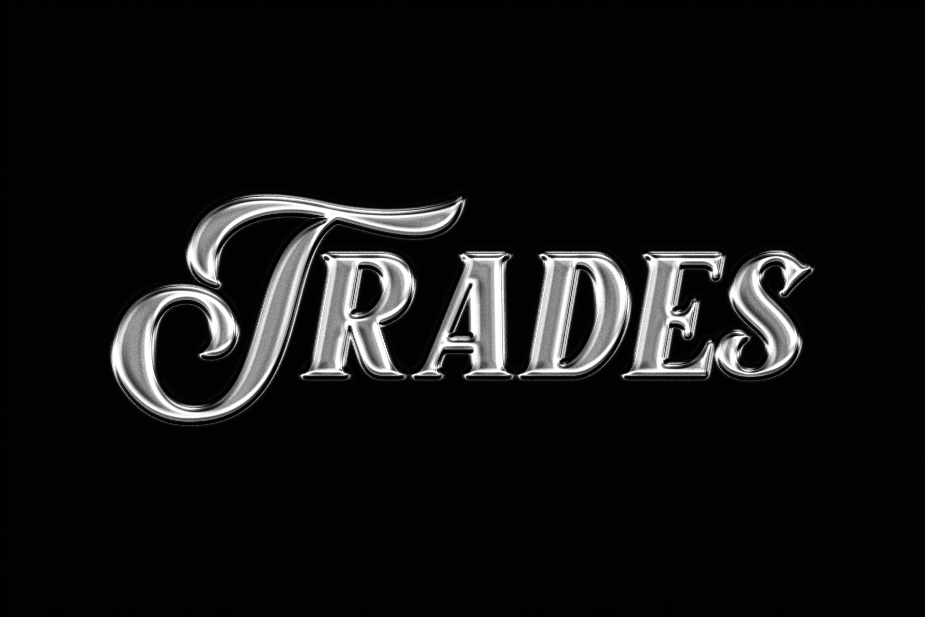 Original Chrome Text Effect