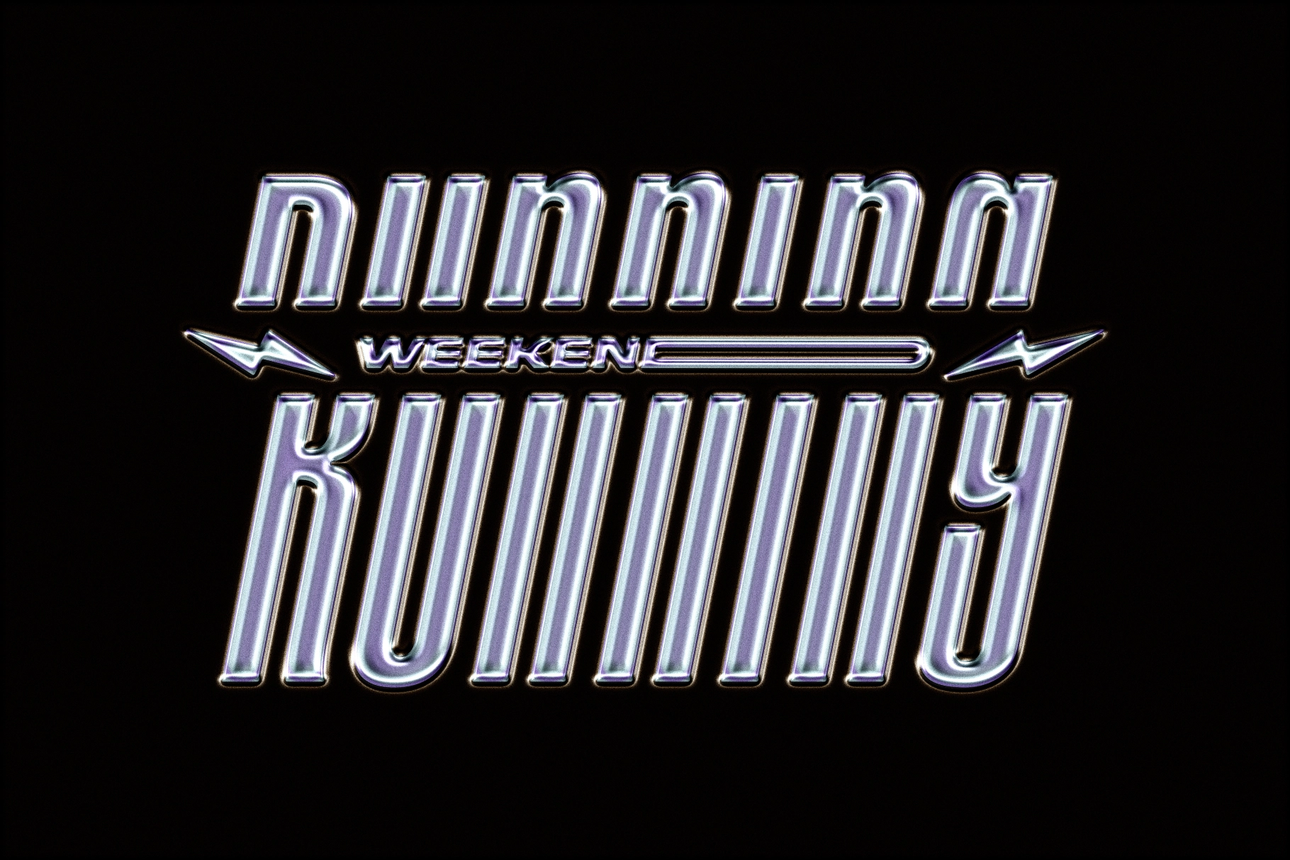 Original Chrome Text Effect