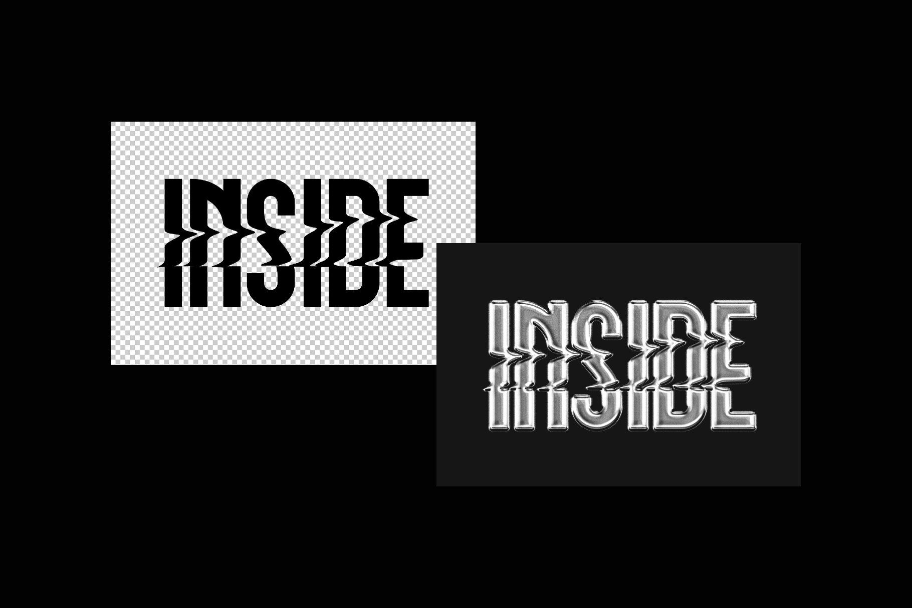 Original Chrome Text Effect