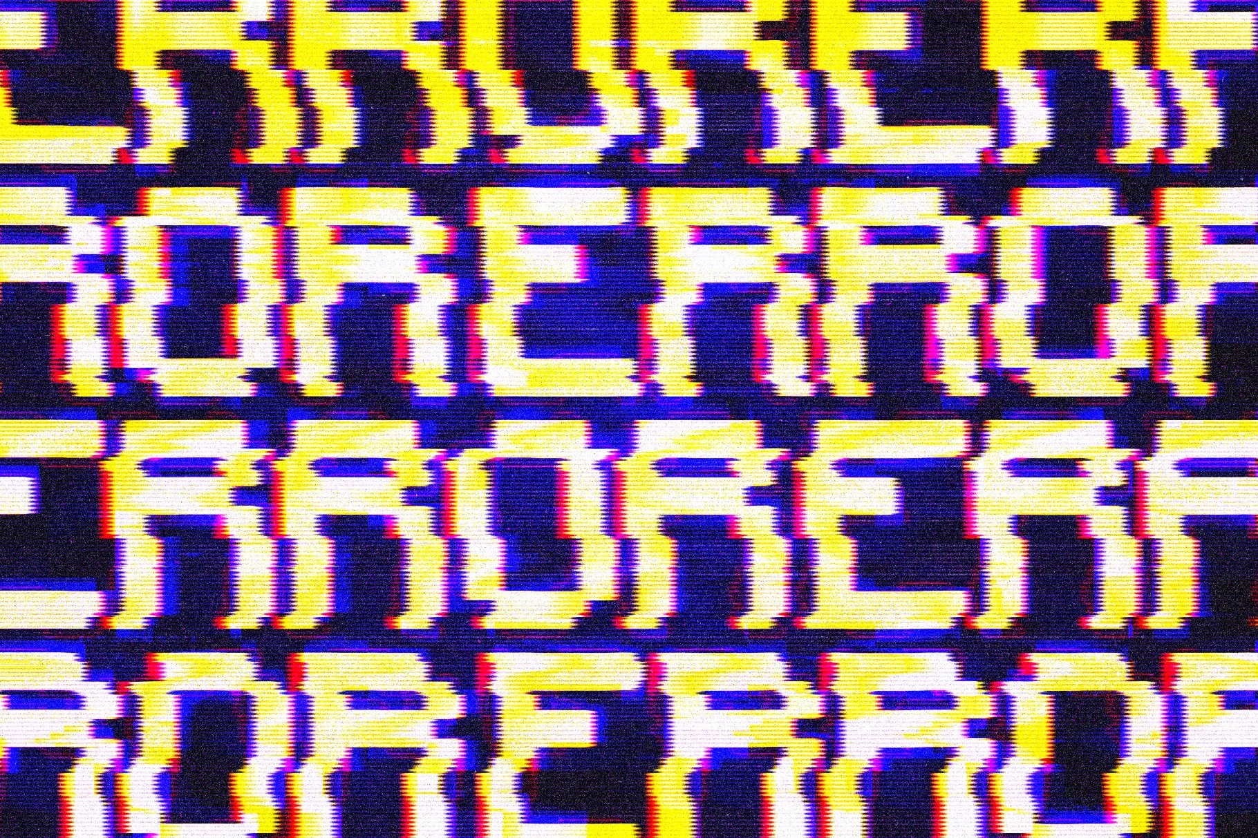VHS Glitched Text & Logo Effect