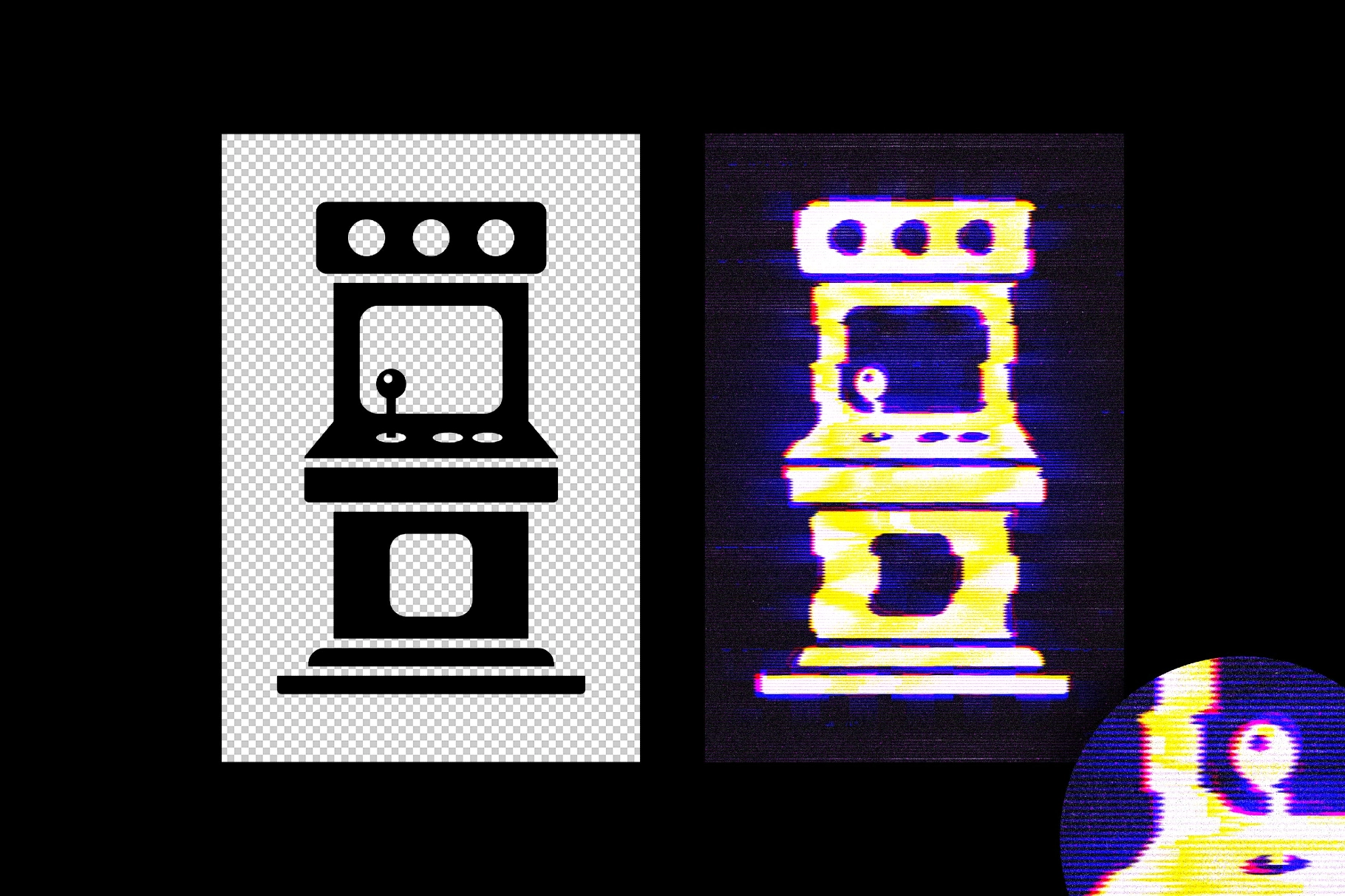 VHS Glitched Text & Logo Effect