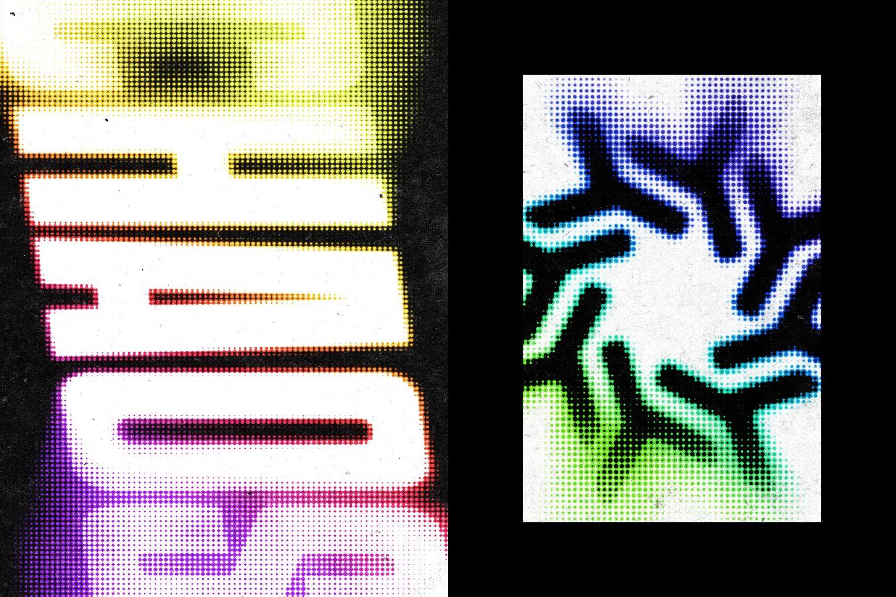 Pixel Blur Glow Text Effect