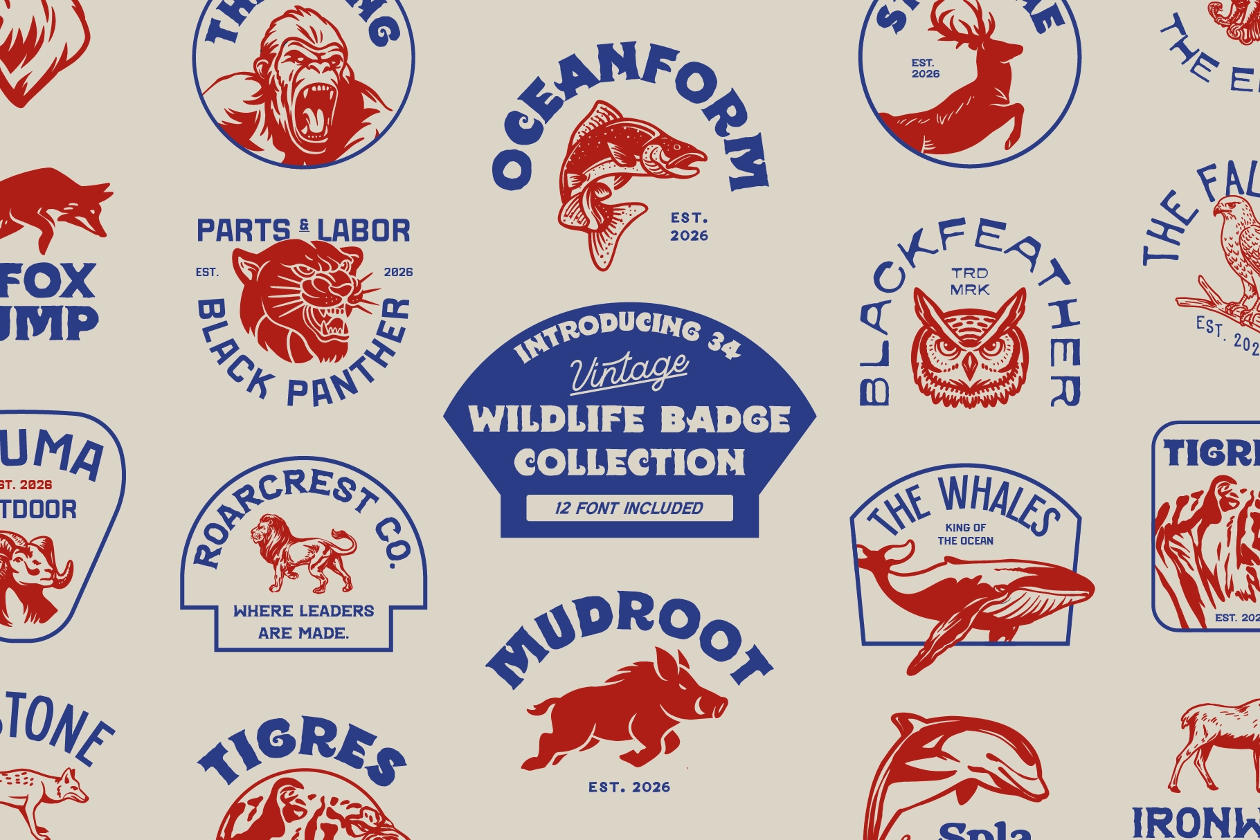 Wildlife Badge Collection