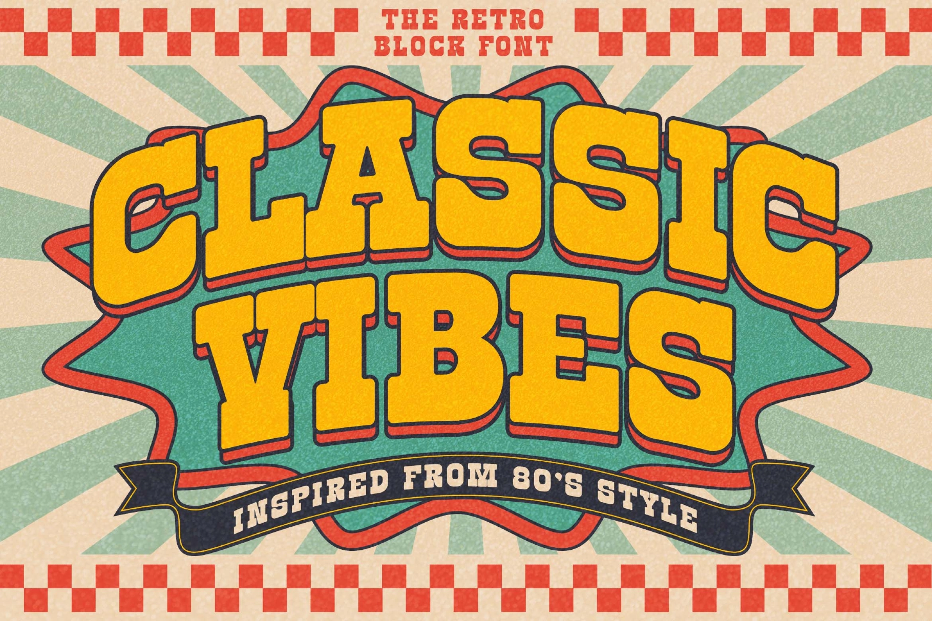 Retro Block a Retro Slab Serif Font